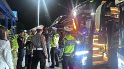 Perjalanan Mudik Aman, Ditlantas Polda Sulbar Pastikan Angkutan Bus Antar Kota Layak Beroperasi