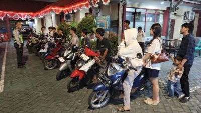 Kapolsek Panakkukang Pimpin KRYD, Puluhan Motor Berknalpot Brong Ditindak