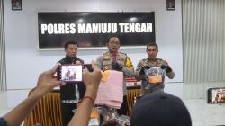 POLRES MAMUJU TENGAH GELAR PRESS RELEASE KASUS PEMERKOSAAN DAN PENCURIAN DENGAN KEKERASAN TERHADAP KURIR PEREMPUAN