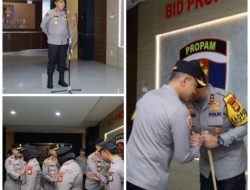 Kapolda Sulsel Pimpin Apel Bersama Dirangkaikan Halal Bihalal dalam Rangka Memperkuat Soliditas Personel