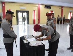 Polres Bulukumba Gelar Sertijab Kabag Kasat dan Kapolsek, Ini Pesan Kapolres