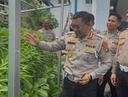 Panen Raya di Pekarangan Pangan Lestari Ditlantas, Hasilnya Dibagikan ke Pengendara Tertib Secara Gratis