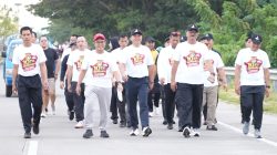 Ditlantas Polda Sulbar Meriahkan CFD Lewat Kampanye Keselamatan Dengan Cara Lebih Menarik