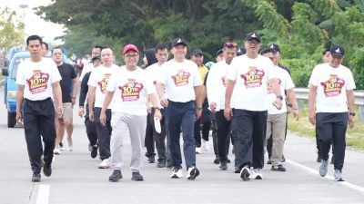 Ditlantas Polda Sulbar Meriahkan CFD Lewat Kampanye Keselamatan Dengan Cara Lebih Menarik