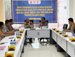 Wujudkan Generasi Tertib Lalu Lintas, Ditlantas Polda Sulbar Gelar Rakor Pembentukan “Sekolah Pelopor Keselamatan