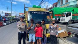 Polantas Menyapa, Kanit Kamsel Ipda Nuraeni Edukasi Sopir Truk