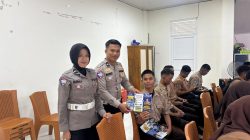 Ditlantas Polda Sulbar Sasar Pelajar, Sosialisasikan Keselamatan Berlalu Lintas di SMKN 1 Rangas