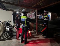 Patroli Malam Ditlantas Polda Sulbar Hadir di Jalan, Jaga Keamanan dan Ketertiban yang Kondusif
