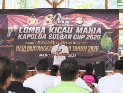 Kapolda Sulbar Buka Lomba Kicau Mania, Semarak Hari Bhayangkara ke-80