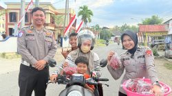 Pengendara Tertib Dapat Hadiah Cabe Segar Hasil Panen Ditlantas Polda Sulbar