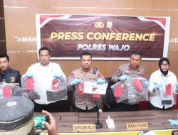 Press Conference Polres Wajo Ungkap Misteri Hilangnya Mita, Polisi Sebut Korban Dibunuh Sopir Travel, Motif Diduga Sakit Hati