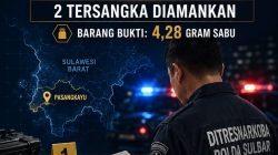 Ditresnarkoba Polda Sulbar Ungkap Dua Kasus Sabu di Pasangkayu, Sita 4,28 Gram Barang Bukti