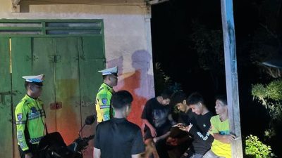 Patroli Malam Polantas Polda Sulbar: Hadir Menjaga, Menyapa, dan Menebar Pesan Keselamatan