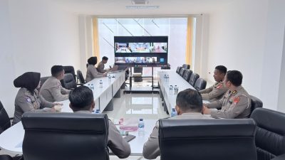 Evaluasi dan Pemantapan Layanan, Ditlantas Polda Sulbar Gelar Rapat Koordinasi Regident Secara Daring