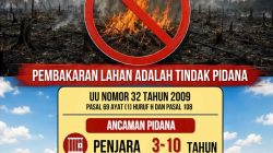 Cegah Karhutla, Kabid Humas Polda Sulbar Ingatkan Stop Bakar Lahan Awas Ancaman Pidana dan Denda Miliaran Rupiah