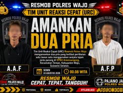 Duel Parang di SPBU Amessangeng, Tim URC Resmob Polres Wajo Amankan Kedua Pihak