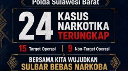 Polda Sulbar Intensifkan Operasi Antik Marano 2026, 24 Kasus Narkotika Terungkap