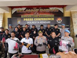 Polresta Kendari Ungkap Beragam Kasus, Enam Perkara Dipaparkan dalam Press Conference