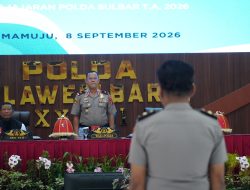 Wakapolda Sulbar Buka Audit Kinerja Jadikan Ini Sarana Peningkatan Kinerja Serta Optimalisasi Pencapaian Tugas