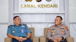 Kapolresta Kendari dan Danlanal Kendari Satukan Komitmen Perkuat Sinergi Keamanan