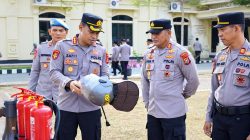 Cek Kesiapan Dalmas, Kapolresta Kendari Tekankan Kesiapsiagaan Personel