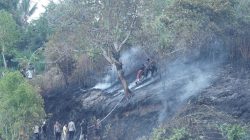 Kebun Warga di Bukit Kalubibing Terbakar, Polda Sulbar Gerak Cepat Padamkan Amukan Sijago Merah