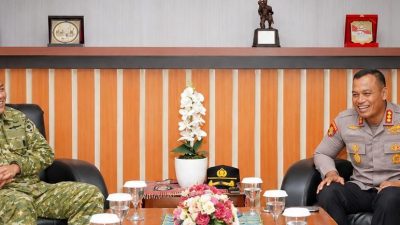 Kapolresta Kendari dan Dandim 1417 Perkuat Soliditas TNI-Polri di Kota Kendari