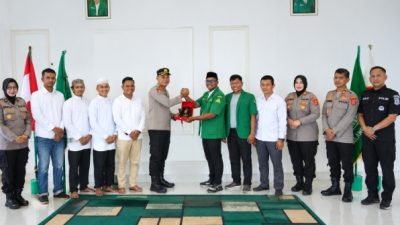 Silaturahmi Kapolresta Kendari Bersama GP Ansor, Komitmen Bangun Sinergi Kepemudaan