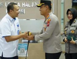 Kapolresta Kendari Pererat Komunikasi dengan Bandara Haluoleo, Kamtibmas Jadi Fokus Utama