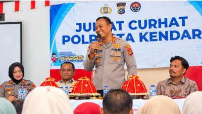 Lewat Jumat Curhat, Kapolresta Kendari Buka Ruang Dialog Bersama Warga Lahundape