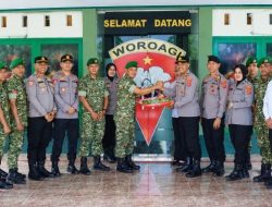 Semarak HUT ke-81 TNI, Polresta Kendari Hadir Bawa Kejutan dan Pesan Soliditas
