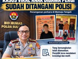 Polisi Tahan Tersangka Kasus Anak Dibawa Pergi di Mateng, Korban Mendapat Pendampingan Psikologis