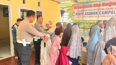 Peduli dan Memupuk Kebersamaan, Ditlantas Polda Sulbar Sambangi Pesantren Campaloga