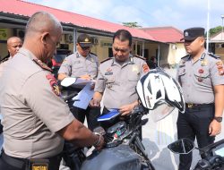 Pastikan Kesiapan Sarana Dinas, Biro Logistik Polda Sulbar Supervisi ke Polres Majene