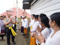 Merawat Toleransi di Tanah Malaqbi, Kapolda Sulbar Gelar Minggu Kasih di Pura Agung Sthana Dewata